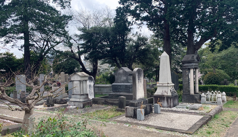 青山霊園の外国人墓地